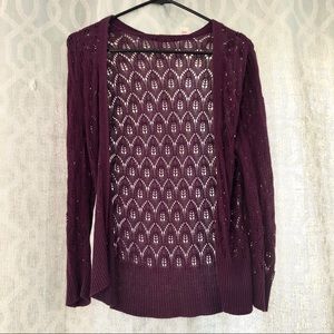 Halogen | Vintage-Style Crochet Cardigan